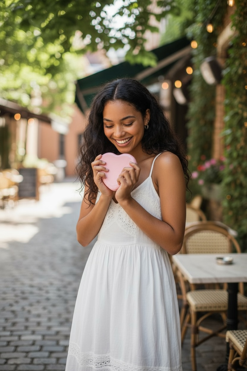 Flower Soaps in a Heart Shaped Tin